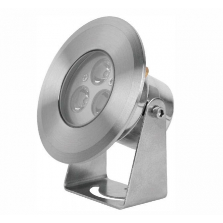 Reflektor podwodny LED  PHJ-SL100 3 / 6 Watt, dowolny kolor + RGB  stal nierdz.